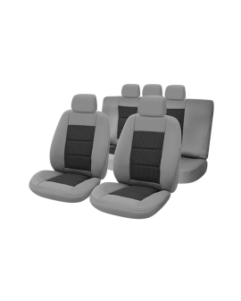 huse scaune auto compatibile AUDI A3 (8L) 1996-2003 - (UMB3) Culoare: negru + gri