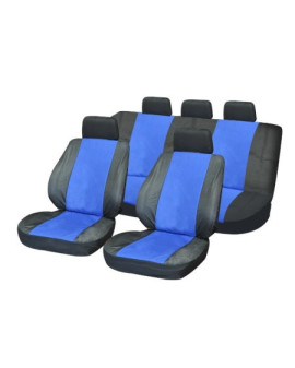 huse scaune auto compatibile SKODA Superb II 2008-2015 - Culoare: negru + albastru