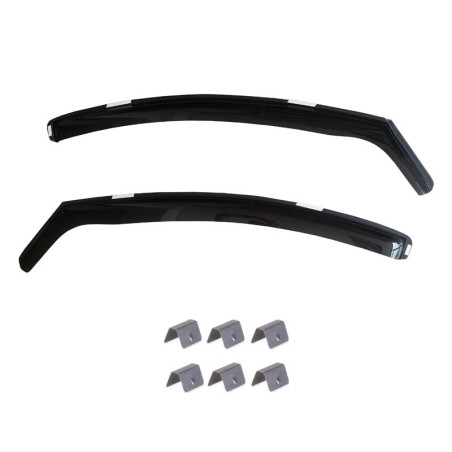 Paravanturi auto dedicate BMW Seria 5 E39 1995-2003 Combi (2 bucati/set) - plastic acrilic - fumuriu