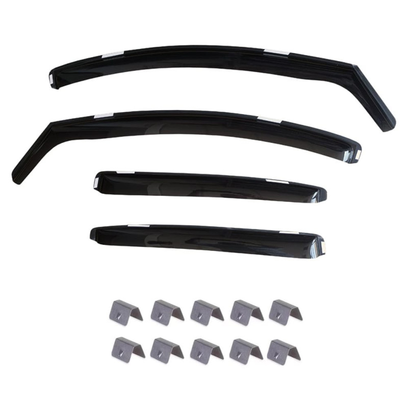 Paravanturi auto dedicate RENAULT Megane 4 2016-prezent Hatchback (4 bucati/set) - plastic acrilic - fumuriu