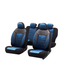 huse scaune auto compatibile OPEL Vectra C 2002-2008 - Culoare: negru + albastru