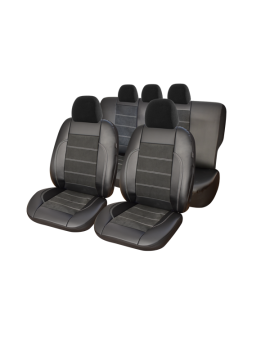 huse scaune auto compatibile FORD Focus I 1998-2004 - Exclusive Leather Alcantara - Culoare: negru