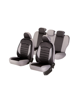 huse scaune auto compatibile OPEL Vectra C 2002-2008 - Culoare: negru + gri