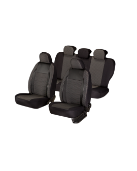huse scaune auto compatibile CHEVROLET Aveo I 2002-2011 - Culoare: negru
